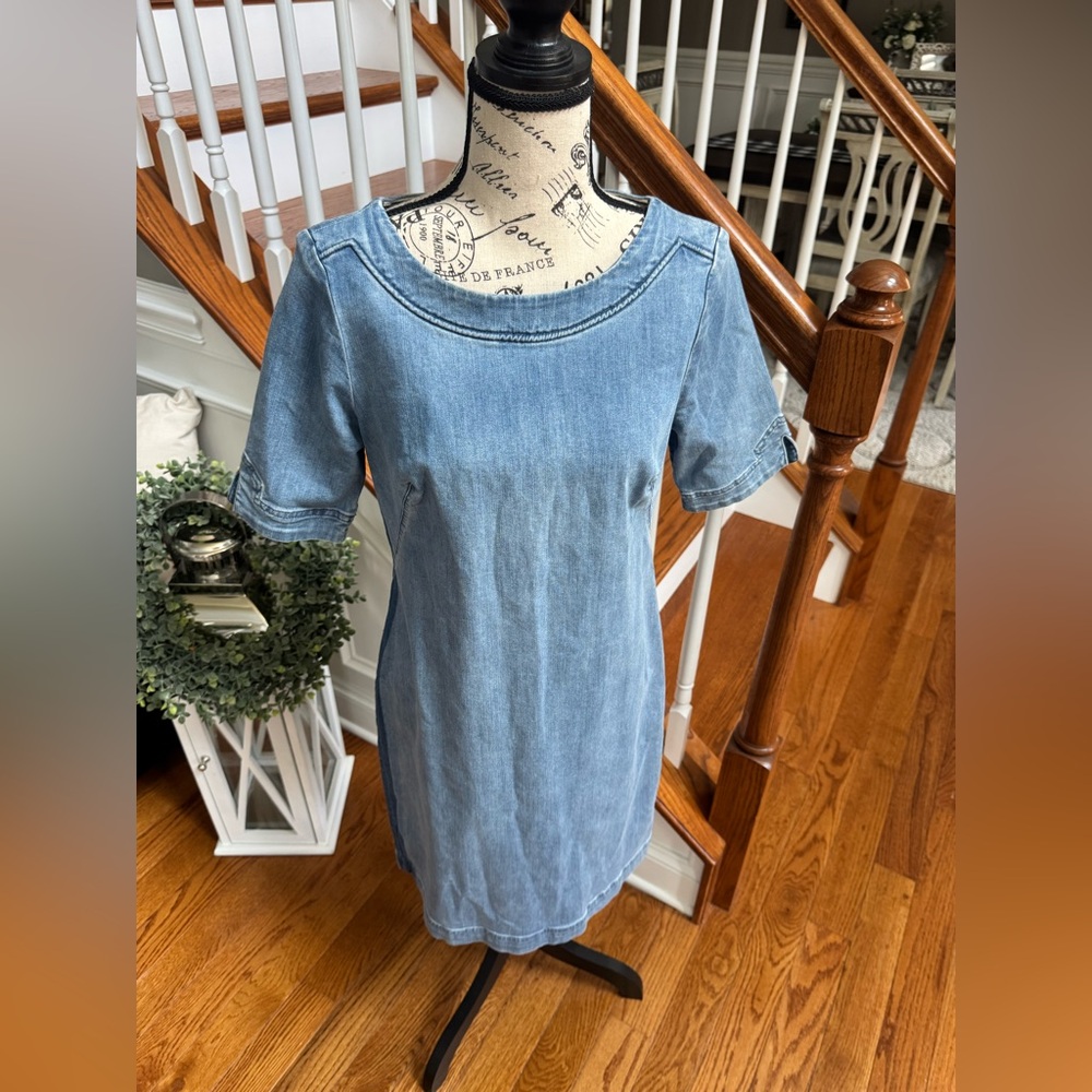 Boden Rhea‎ Denim Jean Knee Length Dress, Size US/4 - Picture 3 of 11